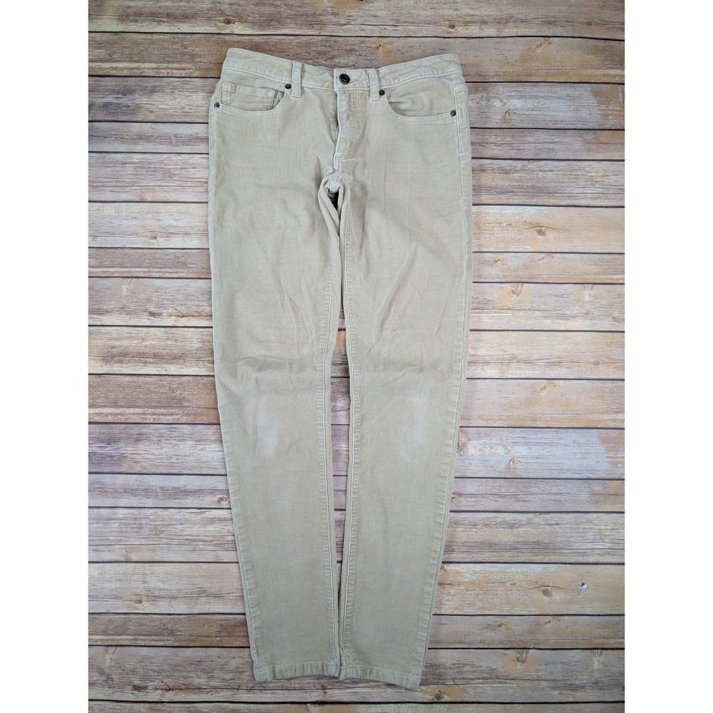 Patagonia 55055 Corduroy Pants Womens 27 Organic Cotton Tan Slim Straight